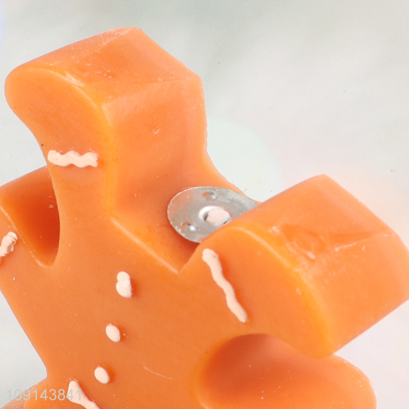 China products gingerbread man shape christmas scented candle for gifts