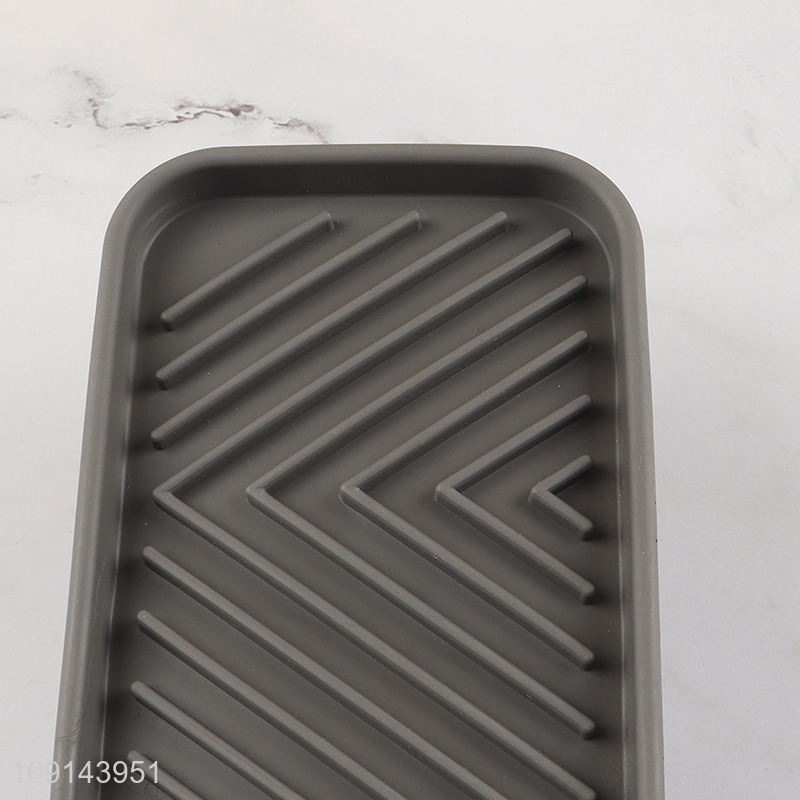 Hot selling tpr kitchen sink tray drain pad tableware holder