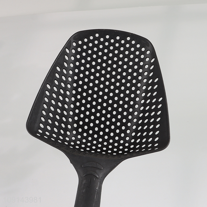 Top selling multicolor plastic slotted ladle scoop colander strainer