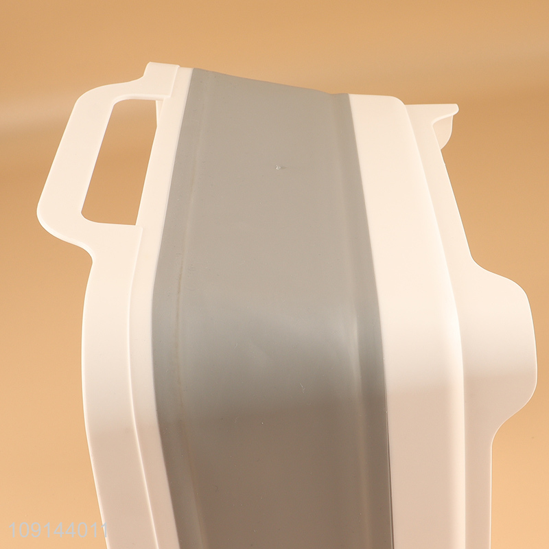 Yiwu market household folding storage basket with handle