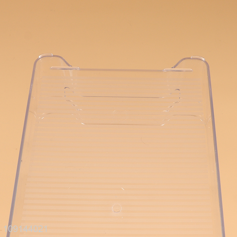 Hot items clear plastic fridge storage box with handle