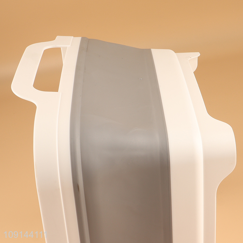 Hot selling household folding storage basket with handle