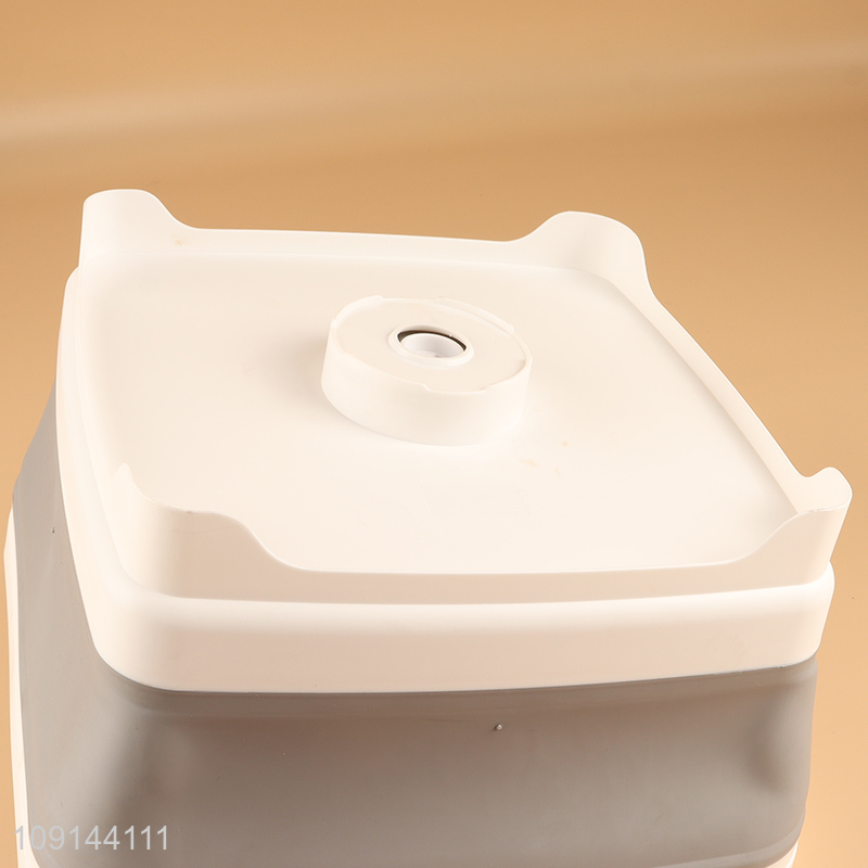 Hot selling household folding storage basket with handle