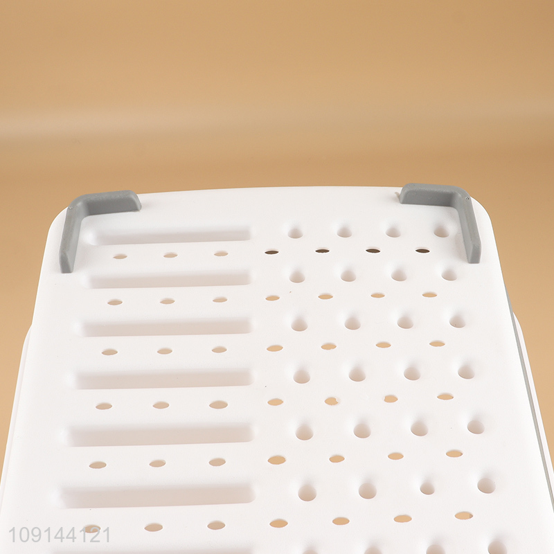 Popular products kitchen folding drain basket fruits vegetable drain basket