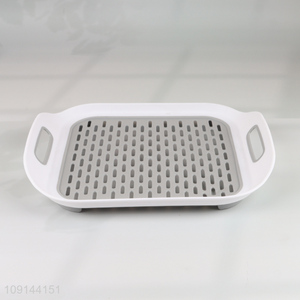Top products kitchen supplies plastic drain tray with handle