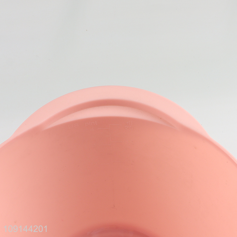 Best selling multicolor plastic kitchen tableware salad mixing bowl wholesale