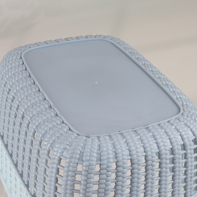 Top products multicolor hollow storage basket with handle