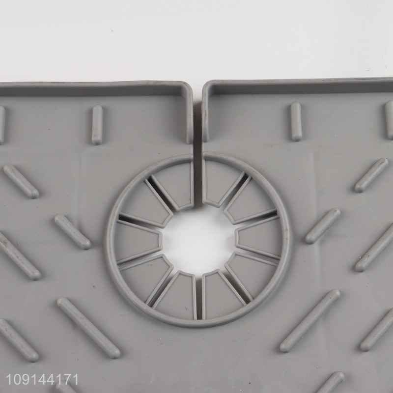 Wholesale faucet mat kitchen bathroom sink splash guard absorbent drain pad