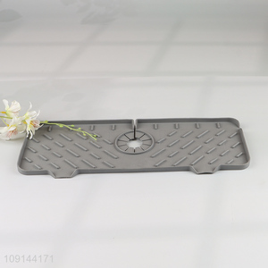 Wholesale faucet mat kitchen bathroom sink splash guard absorbent drain pad
