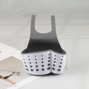 Good selling adjustable sink soap sponge holder storage drain rack for kitchen