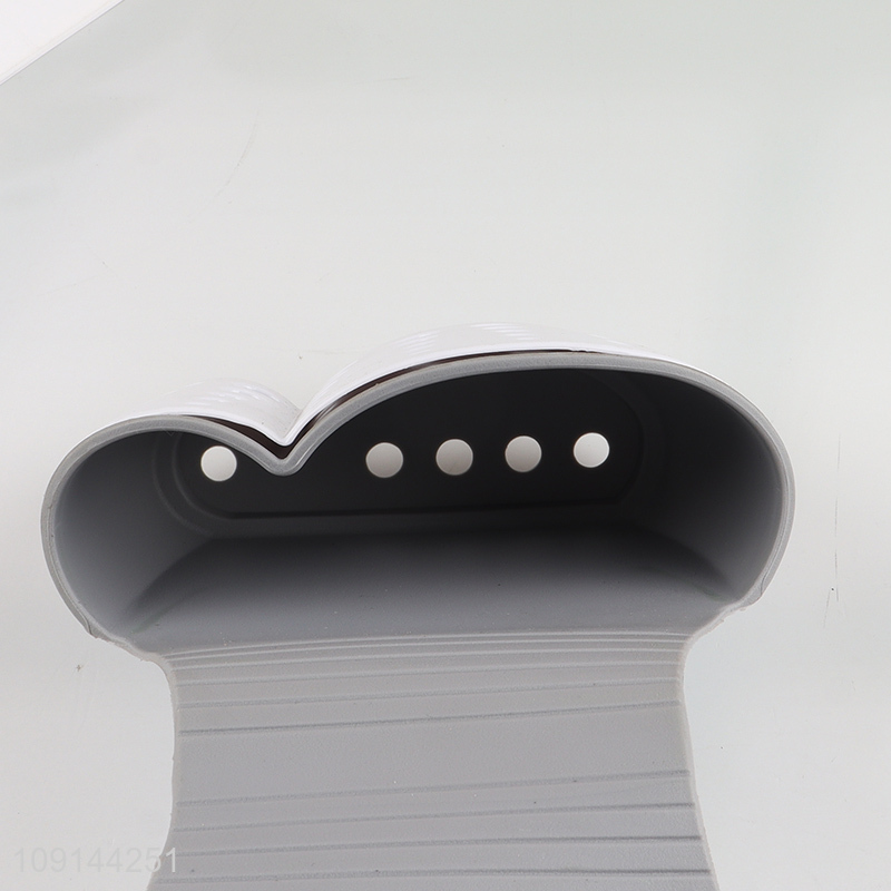 Low price double slot kitchen sink drain basket soap sponge holder