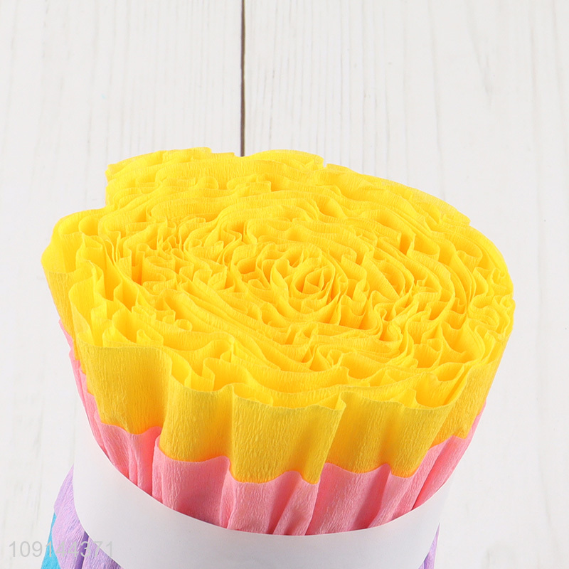 Wholesale Flower Crepe Paper Streamer for Wedding Birthday Christmas Party