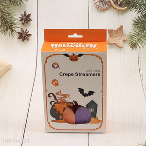 Good quality Halloween party supplies crepe paper streamers for sale