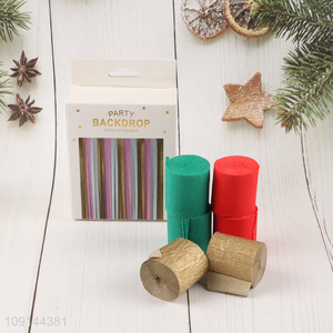 Hot selling multicolor party decoration party backdrop paper streamers