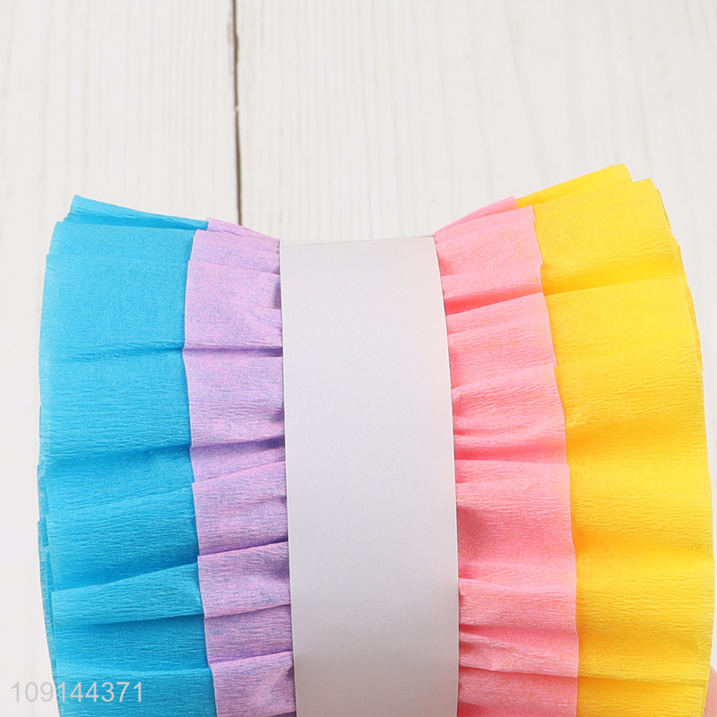 Wholesale Flower Crepe Paper Streamer for Wedding Birthday Christmas Party