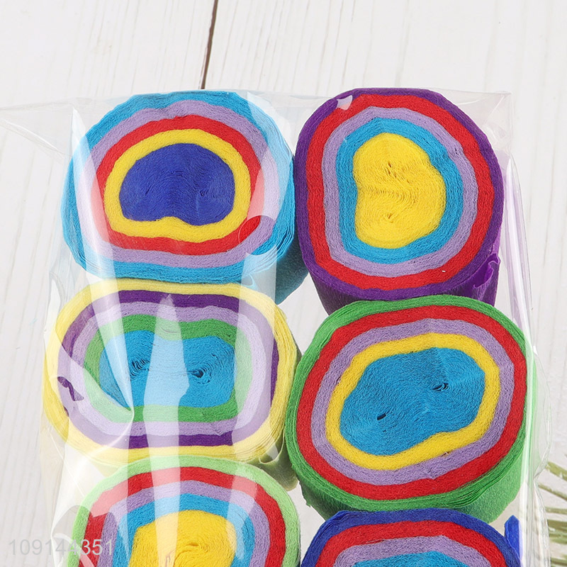 Most popular colorful party supplier stretch crepe paper