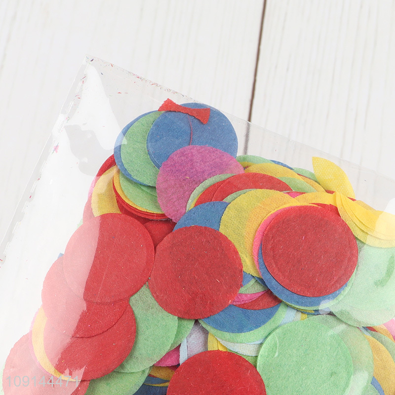 Factory direct sale colourful round tissue paper confetti for party decoration
