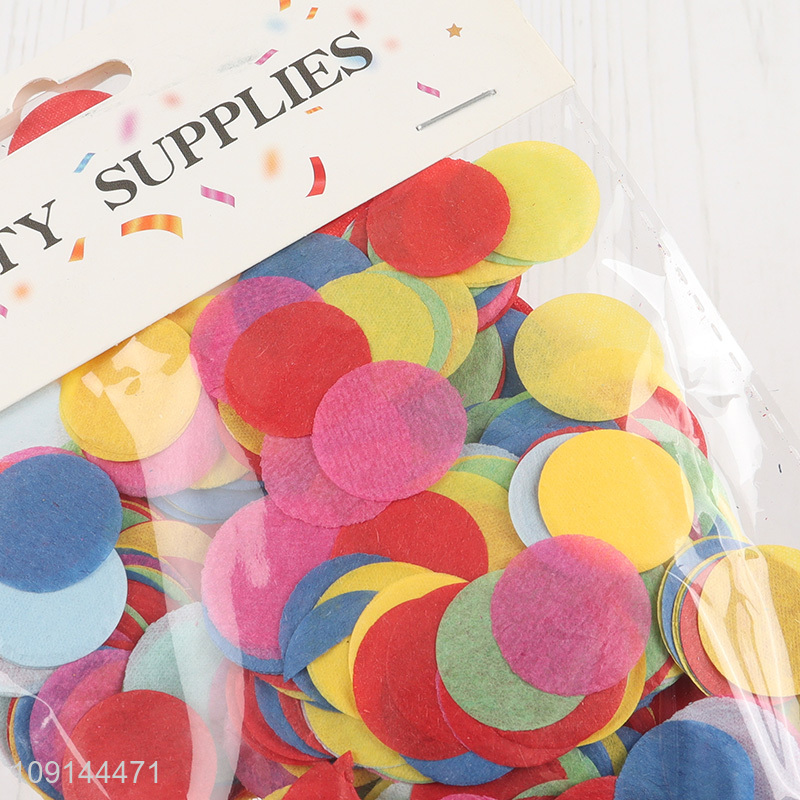 Factory direct sale colourful round tissue paper confetti for party decoration