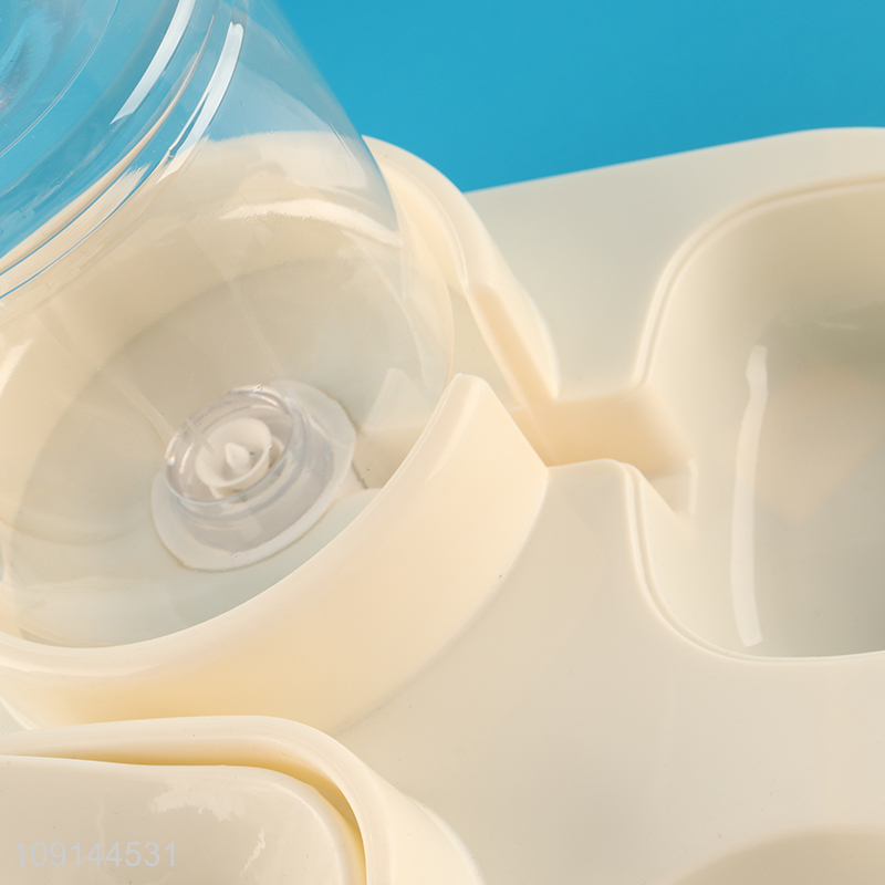 New Product 2-In-1 Automatic Pet Food Bowl and Water Dispenser Set