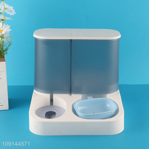 Online Wholesale 2-In-1 Automatic Dog Cat Feeder and Water Dispenser Set