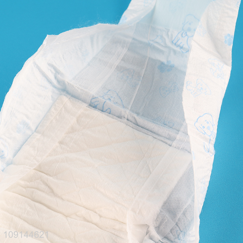 High Quality 12 Pieces Disposable Dog Diapers Absorbent Male Dog Diapers