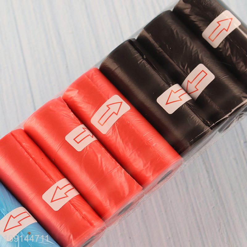 New Product 9 Rolls Dog Poop Bags Sturdy Disposable Dog Waste Bags