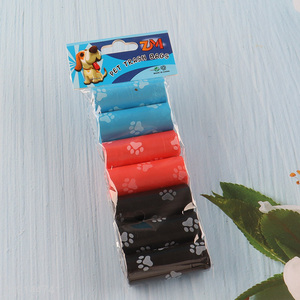 Factory Supply 7 Rolls Dog Waste Bags Disposable Dog Puppy Poop Bags