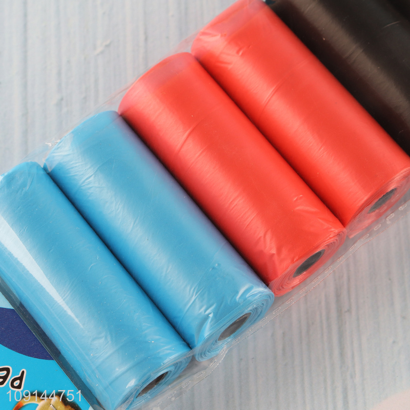 New Arrival 7 Rolls Disposable Dog Waste Bags Leak-Proof Dog Poop Bags