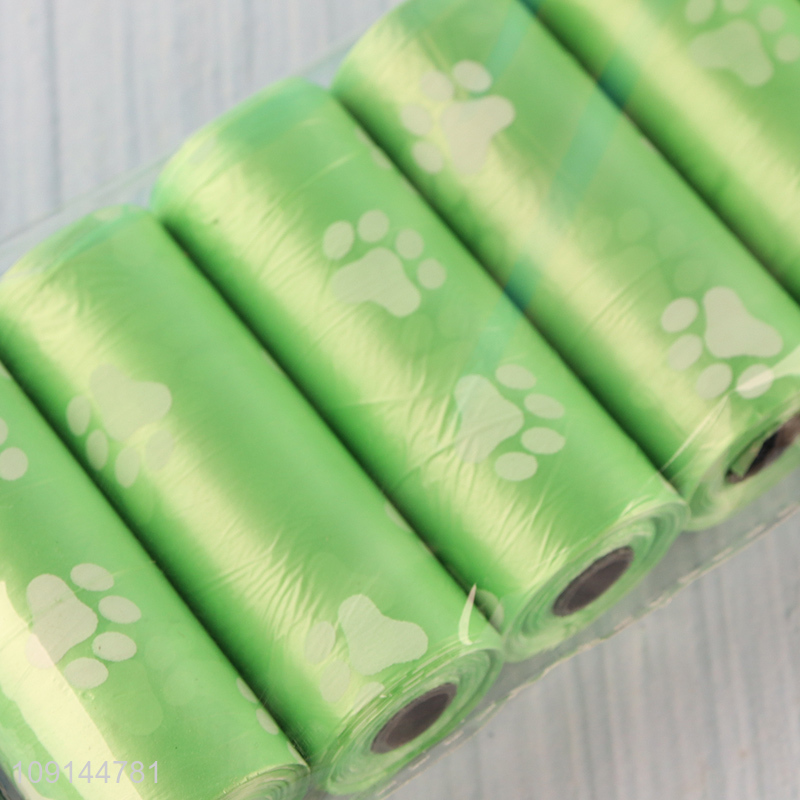 High Quality 6 Rolls Disposable Dog Poop Bags Disposable Dog Waste Bags