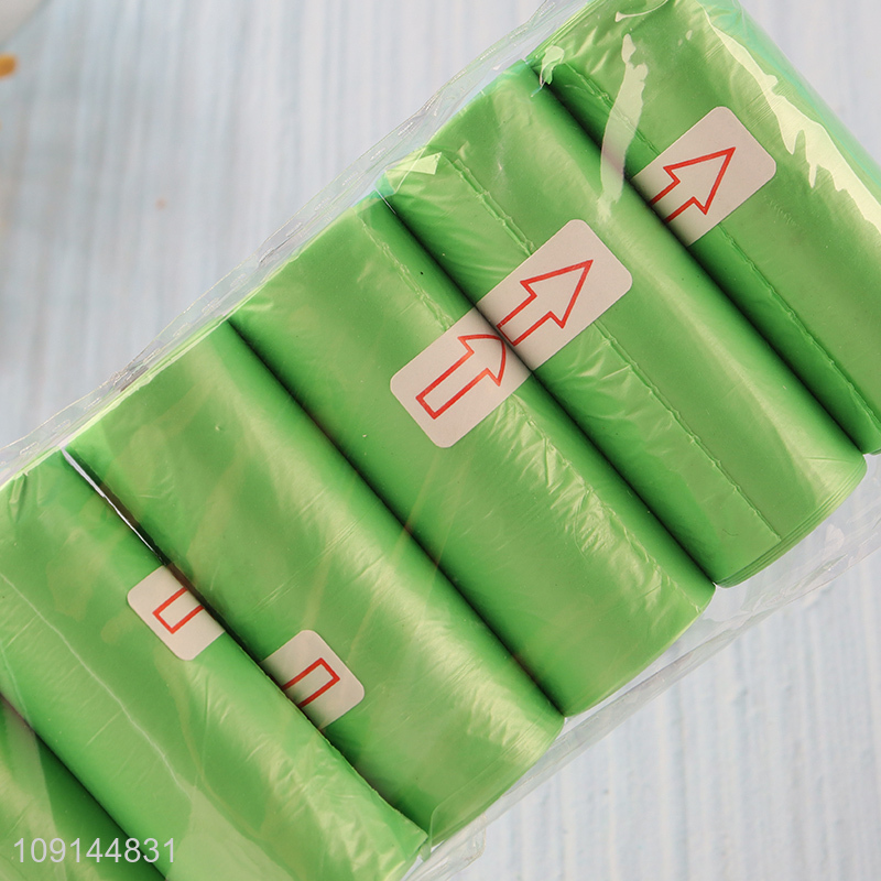 Factory Supply 6 Rolls Dog Waste Bags Disposable Leak-Proof Dog Poop Bags