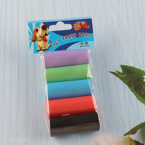 New Arrival 4 Rolls Dog Waste Bags Disposable Dog Puppy Poop Bags