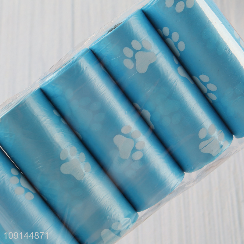 High Quality 5 Rolls Dog Poop Bags Disposable Pet Waste Bags Rolls