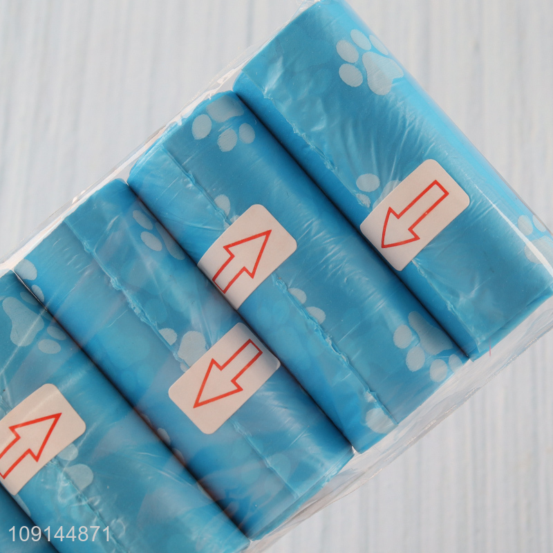 High Quality 5 Rolls Dog Poop Bags Disposable Pet Waste Bags Rolls
