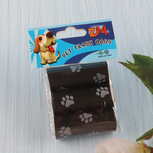 New Arrival 3 Rolls Dog Waste Bags Disposable Leak-Proof Dog Poop Bags
