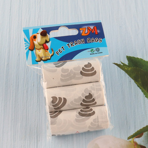 New Product 3 Rolls Dog Poop Bags Disposable Leak Proof Dog Waste Bags