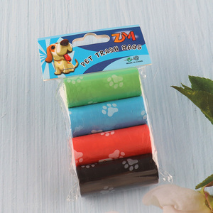 High Quality 4 Rolls Disposable Dog Poop Bags Trash Bags for Dogs