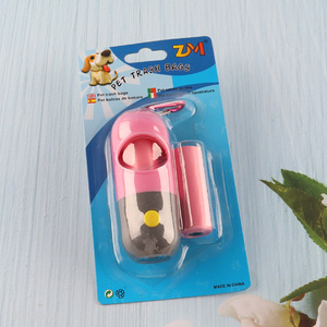 New Product 2 Rolls Dog Poop Bags with Pill Shaped Poop Bag Dispenser