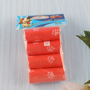 Hot Selling 4 Rolls Dog Poop Bags Disposable Pet Waste Bags Rolls