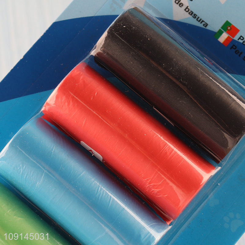 China Wholesale 4 Rolls Dog Waste Bags Disposable Leak-Proof Dog Poop Bags