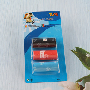 Factory Price 3 Rolls Dog Waste Bags Disposable Dog Puppy Poop Bags