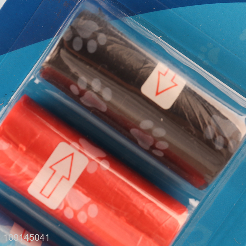 Factory Price 3 Rolls Dog Waste Bags Disposable Dog Puppy Poop Bags