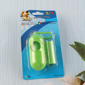 Hot Selling 2 Rolls Dog Waste Bags with Pill Shaped Poop Bag Holder