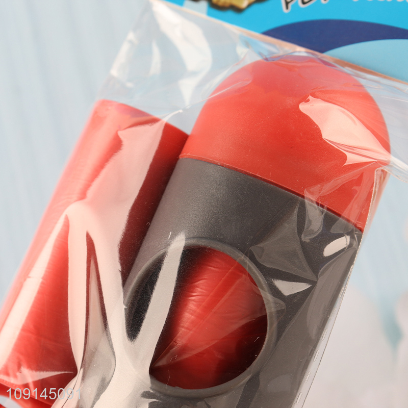 China Imports 1-Roll Disposable Dog Poop Bags with Pill Shaped Dispenser