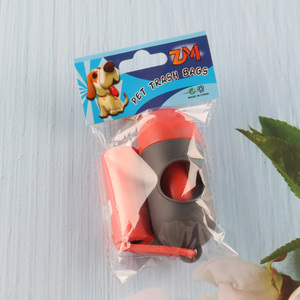 China Imports 1-Roll Disposable Dog Poop Bags with Pill Shaped Dispenser