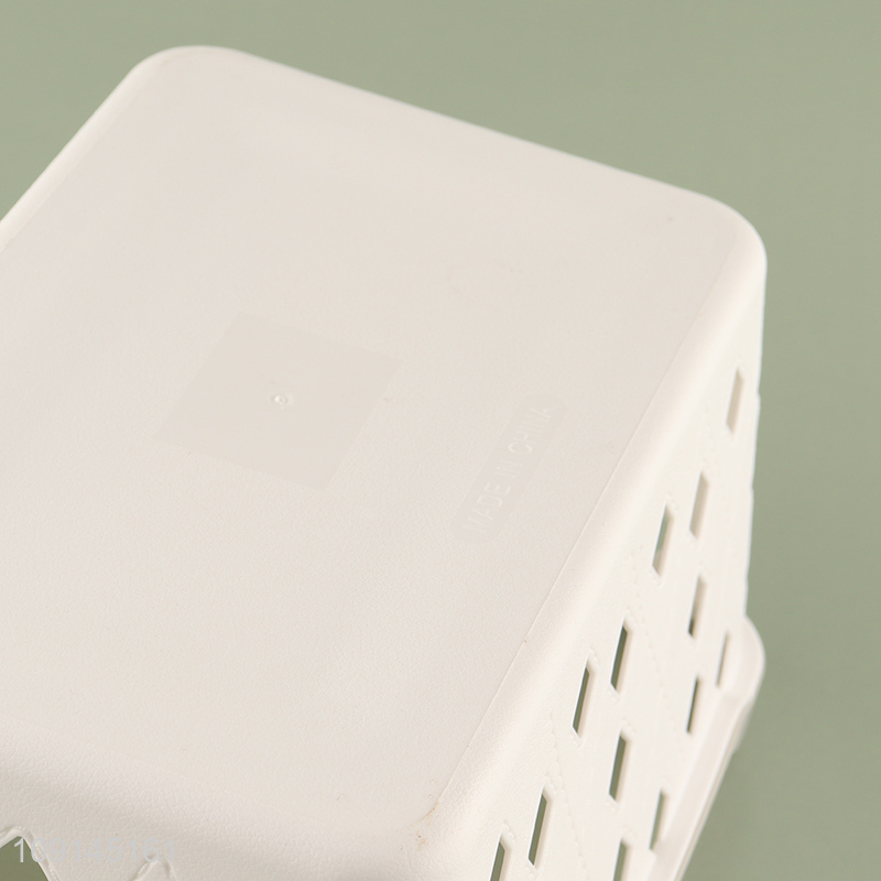 China Wholesale Mulipurpose Plastic Storage Basket for Kitchen & Bathroom