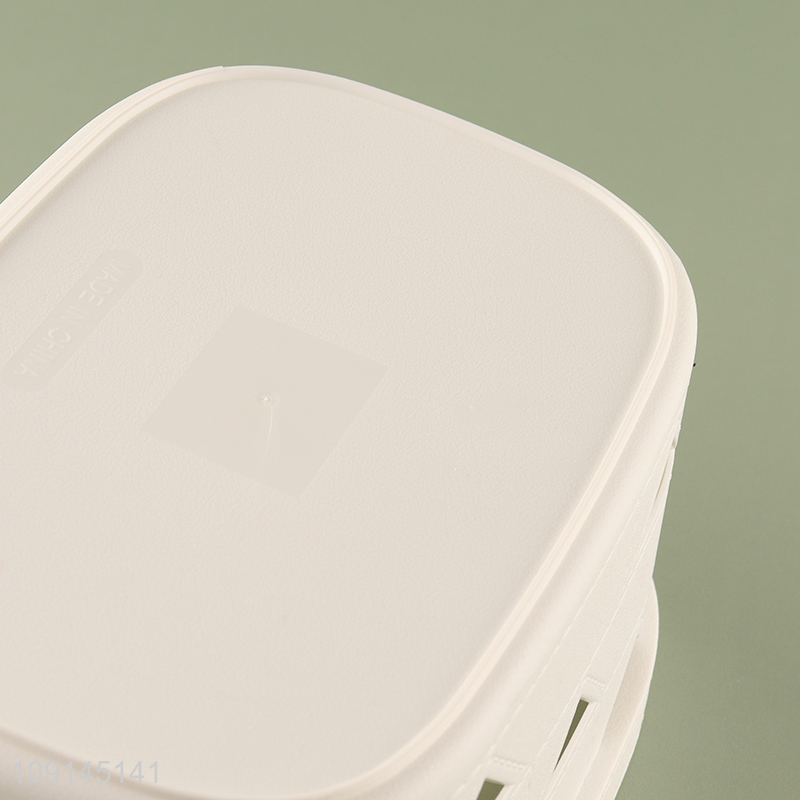 Wholesale Multi-Function Plastic Storage Basket with Handles for Shelves