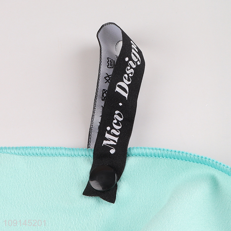 Top selling portable sports double-sided quick dry towel with case