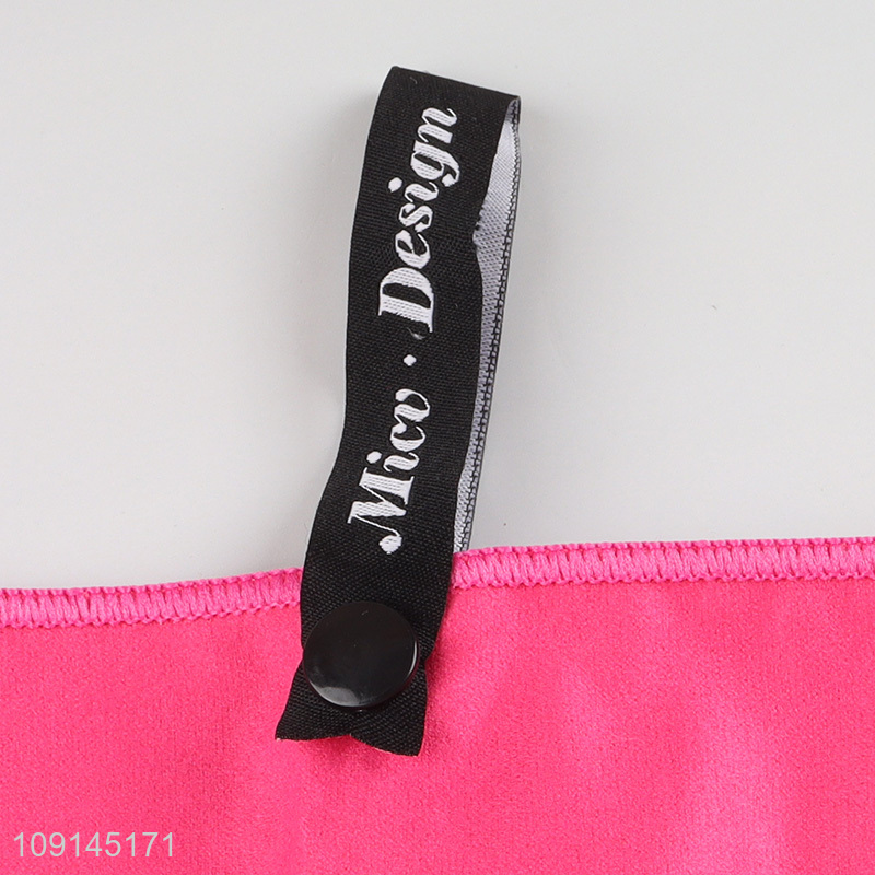 China factory portable quick dry double-sided sports towel with case