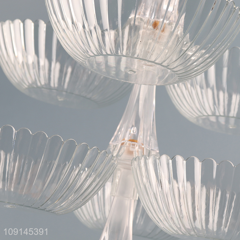 Factory Price 3-Layer Stacking Plastic Fruit Snack Tray for Party