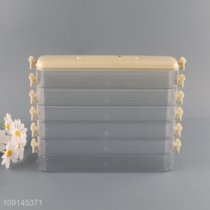 Good Quality 6-Layer Plastic Frozen Dumpling Container Fridge Organizer